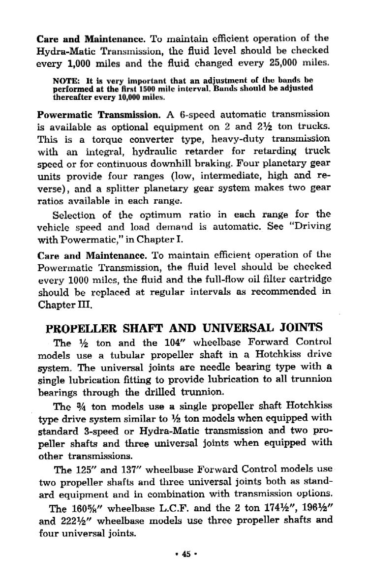 1959 Chevrolet Truck Operators Manual Page 67